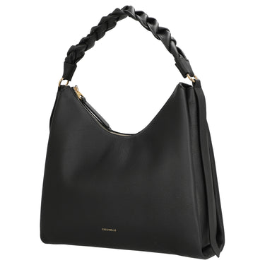 Coccinelle Boheme Grana Double - Schultertasche M 34 cm (noir/cognac)
