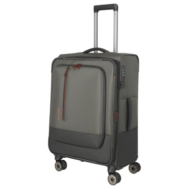 Travelite Crosslite - 4-Wheel Trolley M 66 cm expandable (oliv)