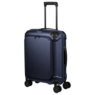 Travelite Millennium - Valise cabine à 4 roulettes avec poche avant S 55 cm (navy)