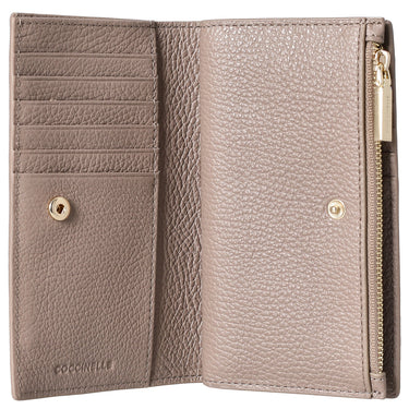 Coccinelle Metallic Soft - Geldbörse 12cc 16 cm (warm taupe)