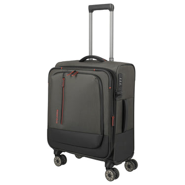 Travelite Crosslite - 4-Rollen-Kabinentrolley S 55 cm erw. (oliv)