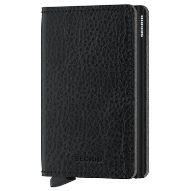 Secrid Vegetable Tanned Slimwallet - Geldbörse RFID 6.8 cm (black black)