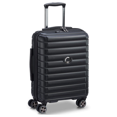 Delsey Paris Shadow 5.0 - 4-Rollen-Kabinentrolley Slim Line USB 55 cm (schwarz)