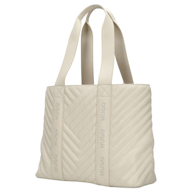 HUGO Women's Becky - Borsa a spalla 35 cm (natural)