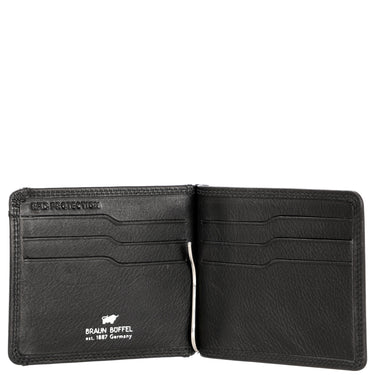 Braun Büffel Golf RFID - Geldscheinklammer 6cc 11 cm (schwarz)