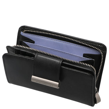 Mandarina Duck Hera 3.0 - Cartera con botón a presión 14 cm (black)