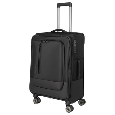 Travelite Crosslite - Trolley 4 ruote M 66 cm espandibile (black)