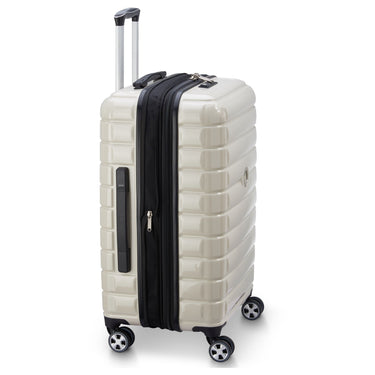 Delsey Paris Shadow 5.0 - Valise trolley 4 roues extensible 66 cm (ivoire)