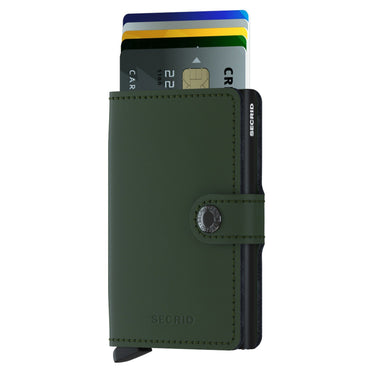 Secrid Matte Miniwallet - Geldbörse RFID 6.5 cm (green-black)