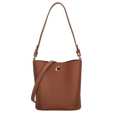Coccinelle Nikla - Sac bandoulière 20 cm (cognac/noir)