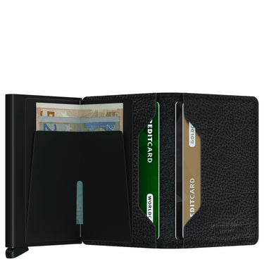 Secrid Vegetable Tanned Slimwallet - Portefeuille RFID 6.8 cm (black black)
