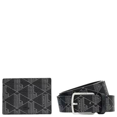 Lacoste The Blend Geschenkset - Kreditkartenetui und Gürtel (palm green, 105 cm)