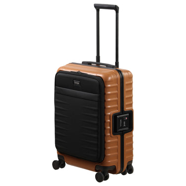 TITAN OVERSEAS - 4-Wheel Cabin Trolley S 55/23cm with front pocket (canyon bronze)