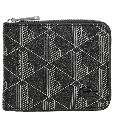 Lacoste The Blend - Geldbörse 3cc 11 cm RFID (monogram noir gris)