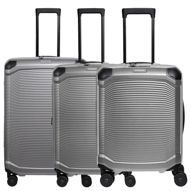 Travelite Millennium - Set de trolley 4 roues 3 pcs extensible (silver)