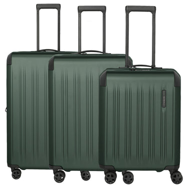 Travelite Dynamiic - 4-Wheel Trolley Set 3 pcs. L+M ext. (green)
