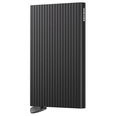 Secrid Cardprotector Fluted - Kreditkartenetui 6cc 10.2 cm RFID (black+)