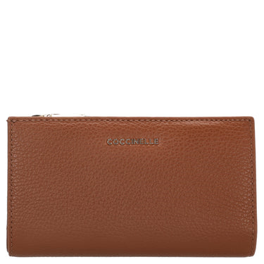 Coccinelle Metallic Soft - Geldbörse 12cc 16 cm (cognac)