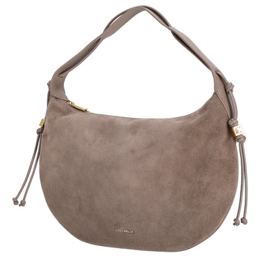 Coccinelle Thess Suede Bim - Sac bandoulière 38 cm (warm taupe)