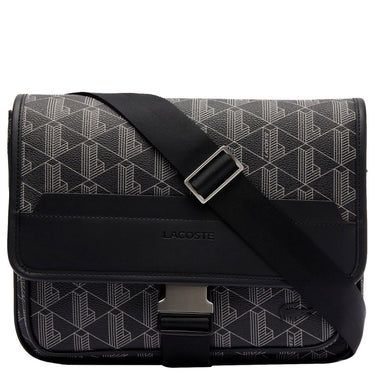 Lacoste The Blend Messenger - Umhängetasche L 29 cm (monogram noir gris)