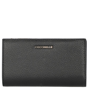 Coccinelle Metallic Soft - Geldbörse 12cc 16 cm (noir)