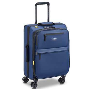 Delsey Paris Maubert 2.0 - Trolley cabina a 4 ruote 55 cm espandibile (blu navy)