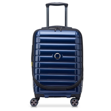 Delsey Paris Shadow 5.0 - 4-Rollen-Kabinentrolley mit Vortasche S 55 cm erw. USB (marineblau)