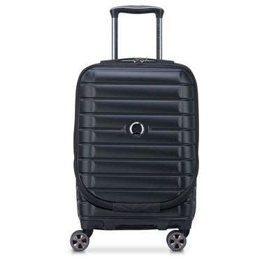 Delsey Paris Shadow 5.0 - Trolley de cabina con 4 ruedas y bolsillo delantero S 55 cm expandible USB (negro)
