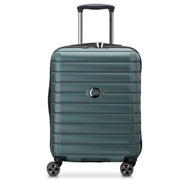Delsey Paris Shadow 5.0 - 4-Rollen-Kabinentrolley Slim Line USB 55 cm (grün)