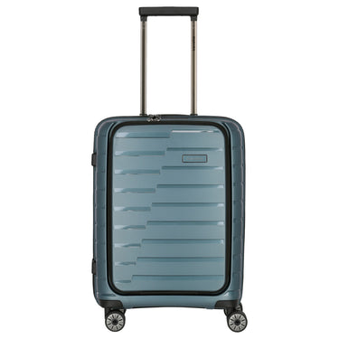 Travelite Air Base - 4-Rollen-Kabinentrolley mit Vortasche S 55 cm (iceblue)
