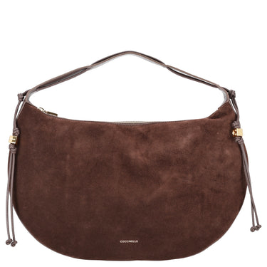 Coccinelle Thess Suede Bim - Schultertasche 45 cm (brunette/brunet)