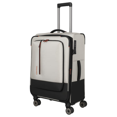 Travelite Crosslite - Trolley a 4 ruote M 66 cm espandibile (natur)