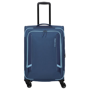 Travelite Corsiica - 4-Wheel Trolley M 67 cm expandable (blue)