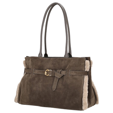 Coccinelle Sabine Soft - Schultertasche 36 cm (fango/wart.t/fan)
