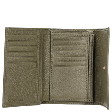 Coccinelle Metallic Soft - Geldbörse 12cc 14 cm (laurel green)