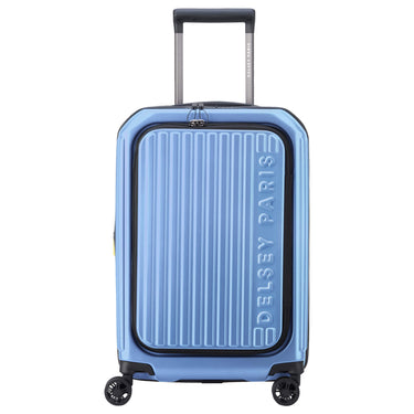 Delsey Paris Securitime - Trolley de cabina S 4 ruedas 55 cm expandible (azul lavanda)