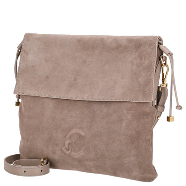 Coccinelle Lidia Suede Bim - Sac bandoulière 34 cm (warm taupe)