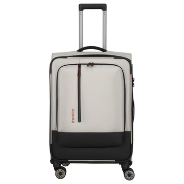 Travelite Crosslite - Trolley a 4 ruote M 66 cm espandibile (natur)