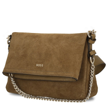 BOSS Women Yelena Flap Crossbody - Sac bandoulière (medium beige)