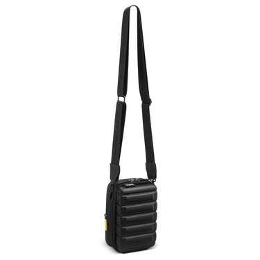 Delsey Paris Shadow 5.0 - Borsa a tracolla 20 cm espandibile (nero)