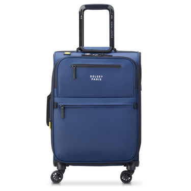Delsey Paris Maubert 2.0 - Trolley cabina a 4 ruote 55 cm espandibile (blu navy)