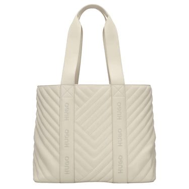 HUGO Women's Becky - Borsa a spalla 35 cm (natural)