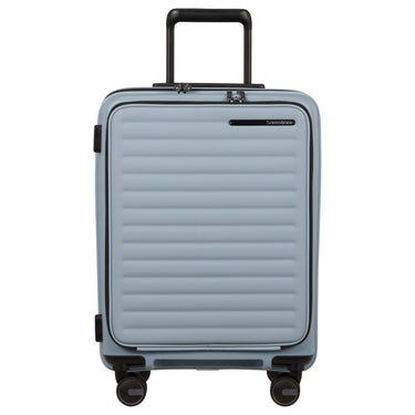 Samsonite Selection Restackd Easy Access - 4-Rollen-Kabinentrolley 55 cm erw. mit 2tlg. Packsack-Set (fog blue)