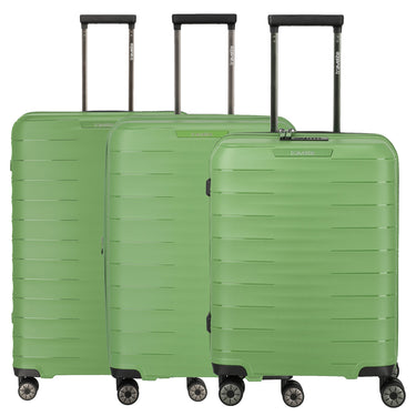 Travelite Mooby - 4-Wheel Trolley Set L/M/S 3 pcs. ext. (green)
