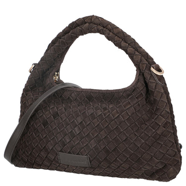 Les Visionnaires Sadie Weave Cozy - Umhängetasche 39 cm (dark brown)