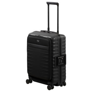 TITAN OVERSEAS - 4-Wheel Cabin Trolley S 55/23cm with front pocket (nightshade black, 55 cm)