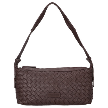 Les Visionnaires Marie Baguette Weave Silky - Schultertasche 38.5 cm (aubergine)