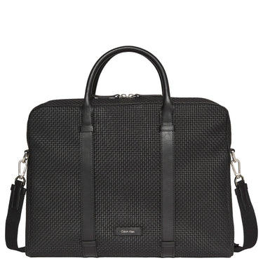 Calvin Klein Embossed Woven - Aktentasche 37.5 cm (black)