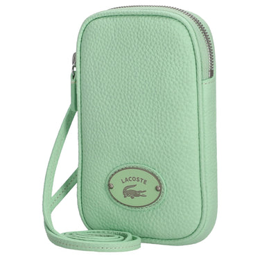 Lacoste Origin Croc - Handytasche mit Kontrast-Krokodil 17 cm (asch)