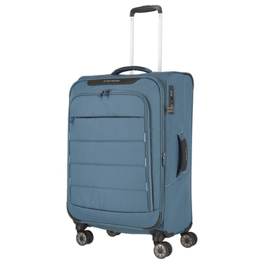 Travelite Skaii - 4-Wheel Trolley M 67 cm expandable (panoramablau)